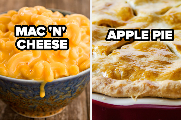 mac n cheese and apple pie