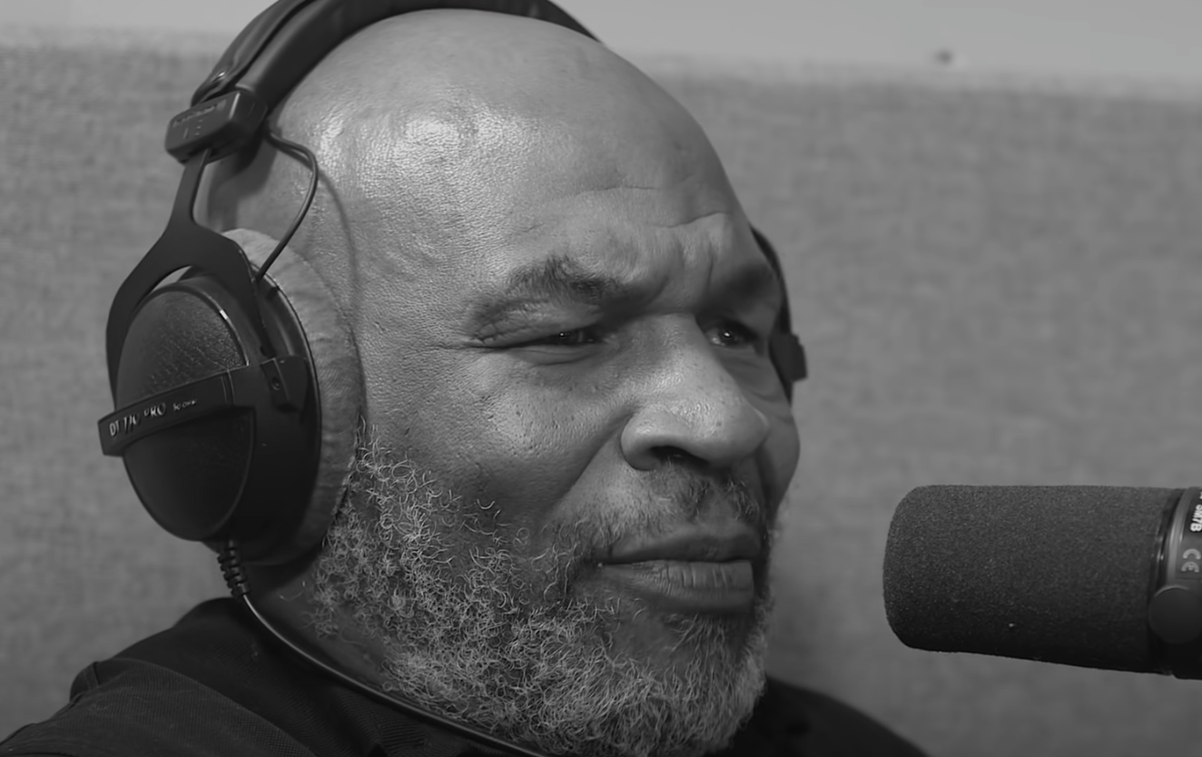 Mike Tyson saying, &#x27;Who the fuck am I to say anything?&#x27;