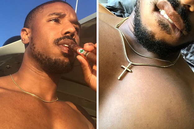 Michael B. Jordan shirtless