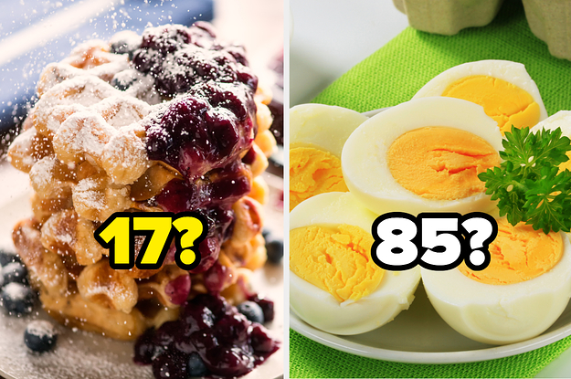 Blueberry waffles and hard boiled eggs