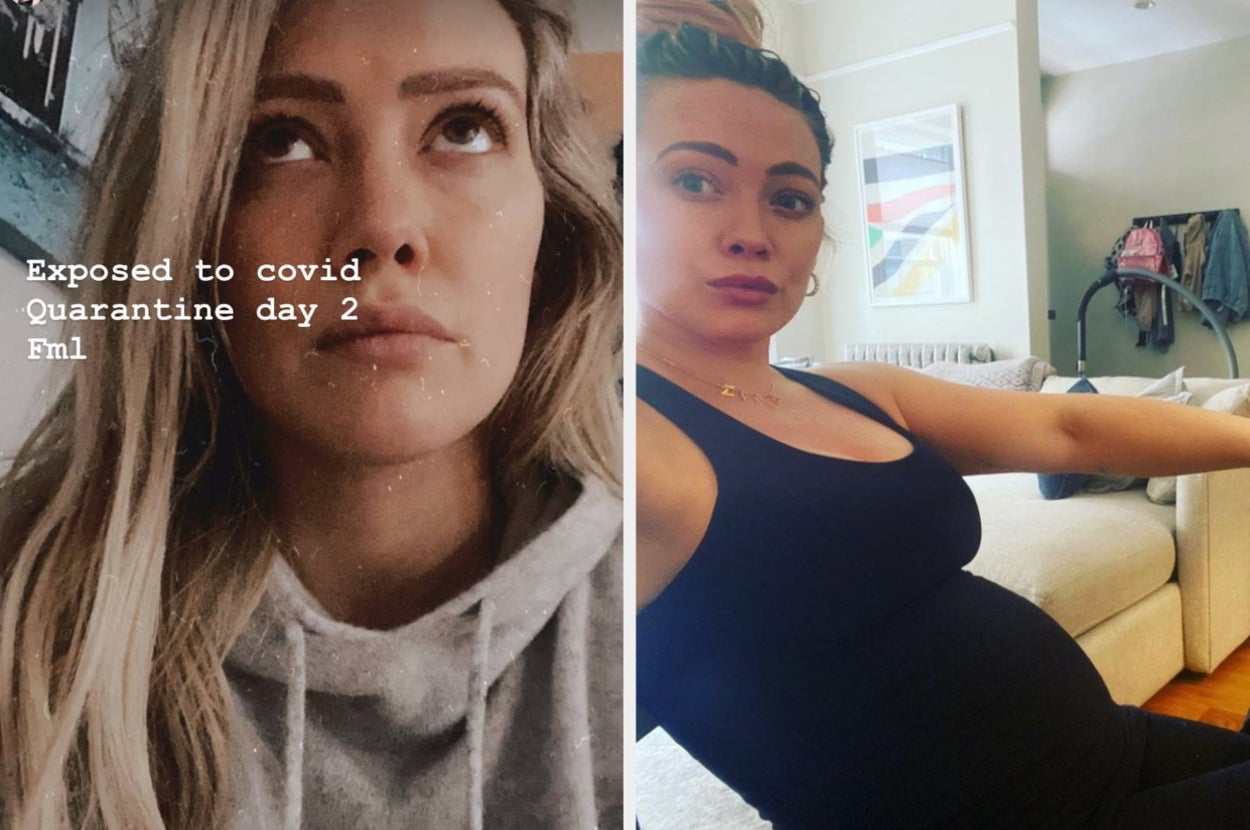 Hilary Duff's selfie in quarantine