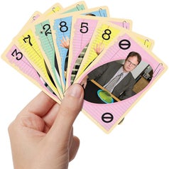 uno cards with office characters on them