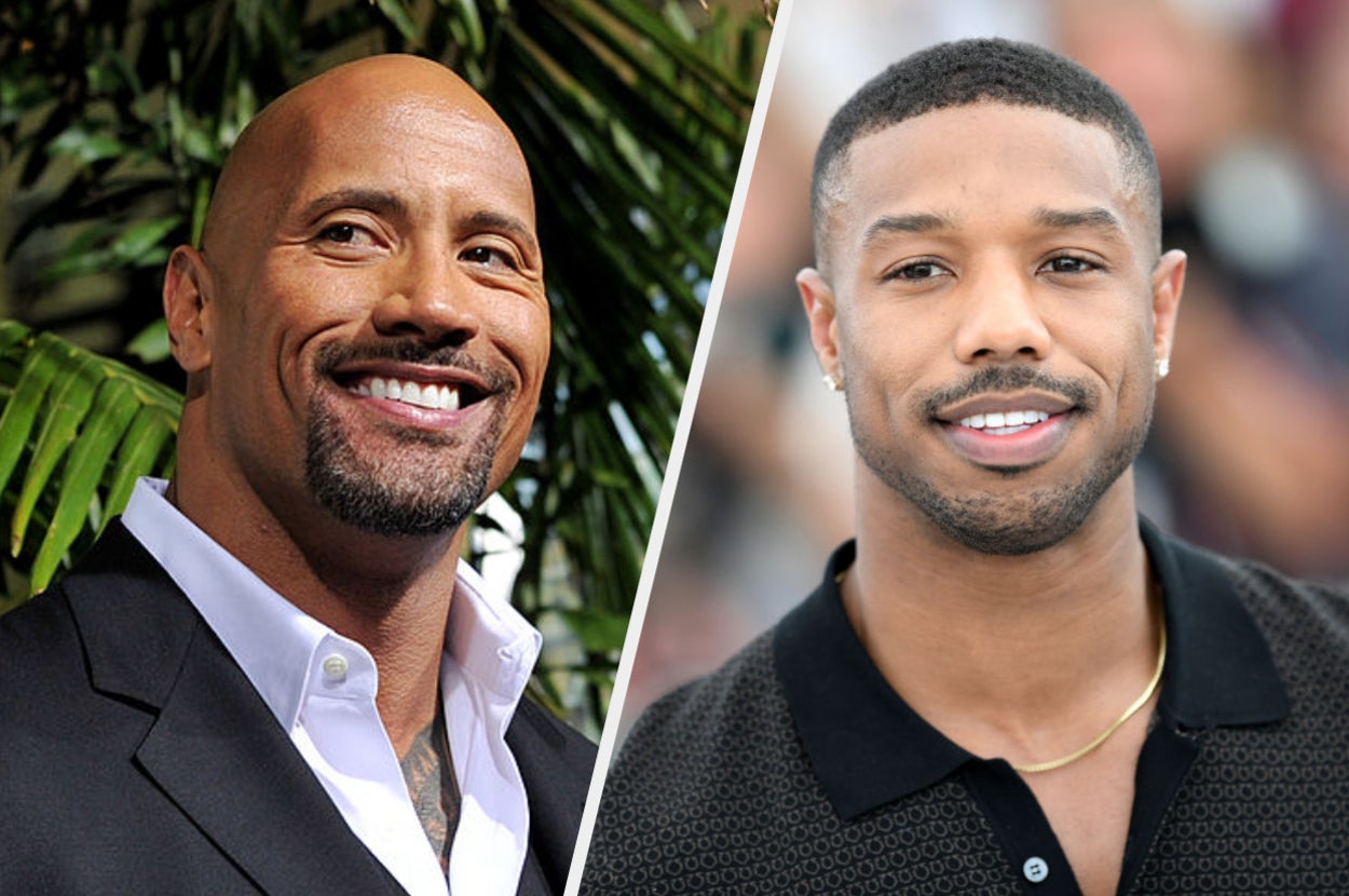 Dwayne Johnson and Michael B. Jordan