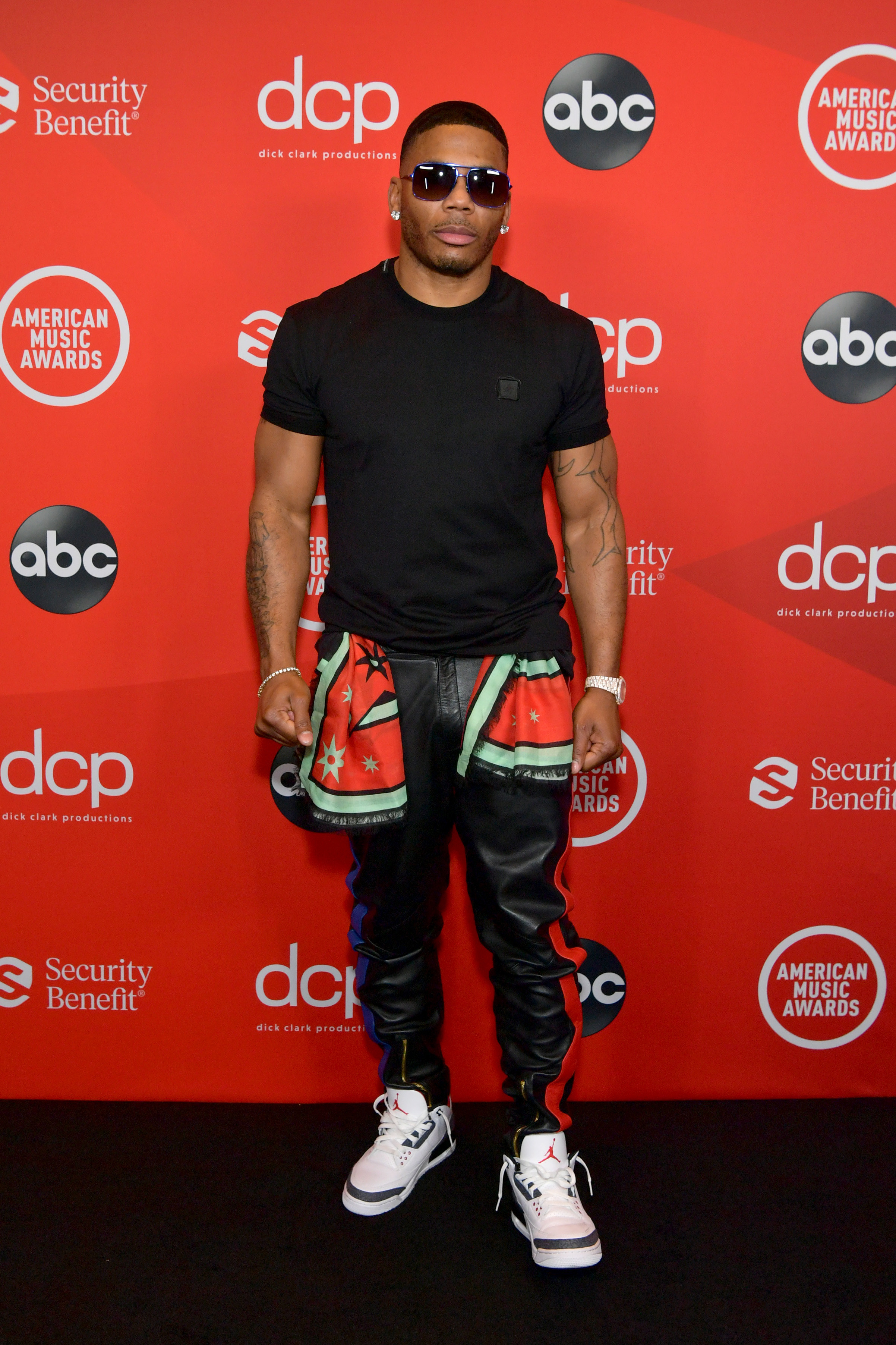 Nelly attends the 2020 American Music Awards