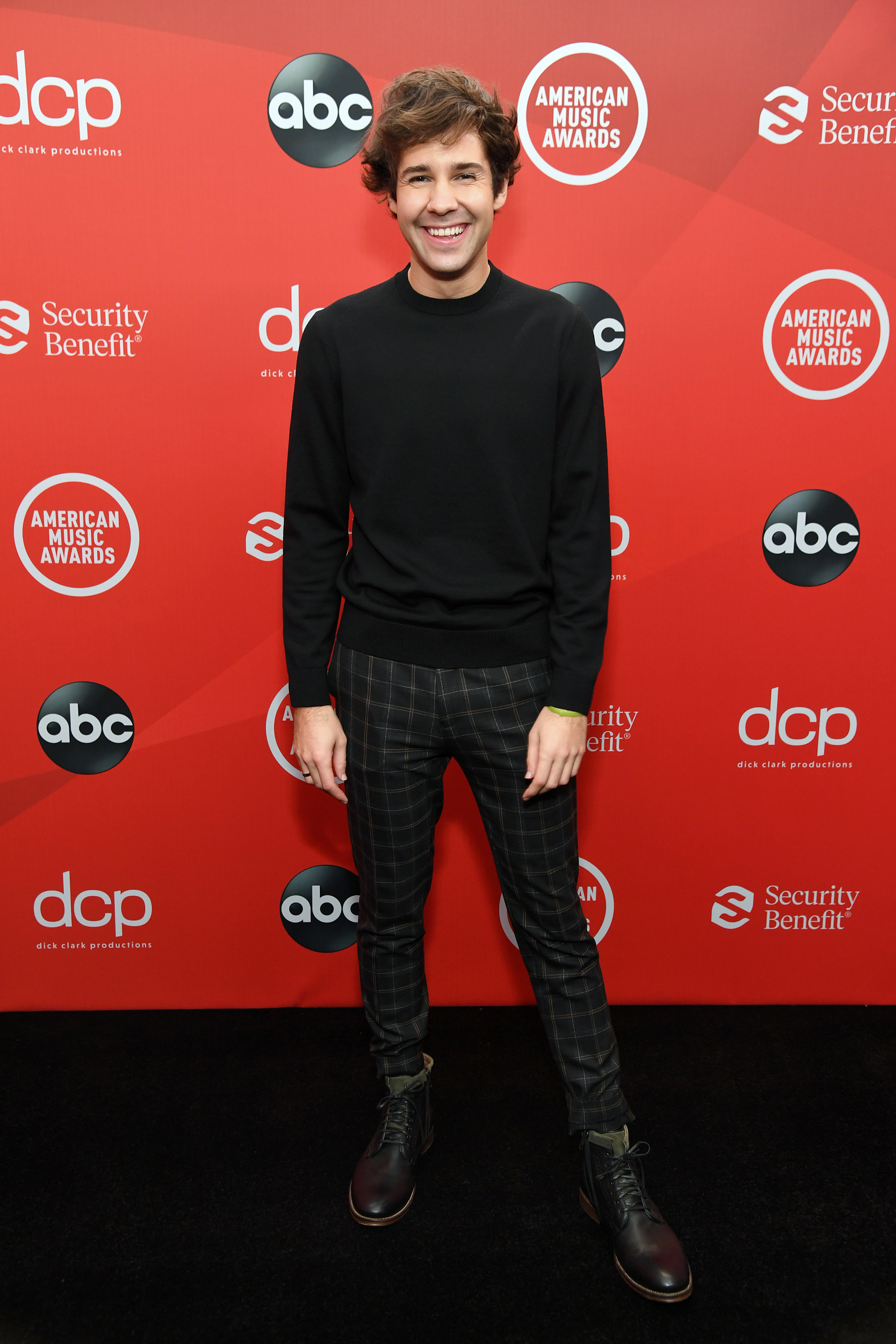 David Dobrik attends the 2020 American Music Awards