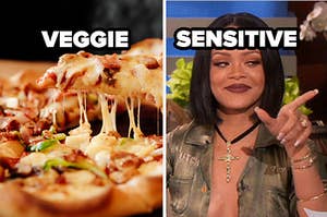 veggie and sesntive labels
