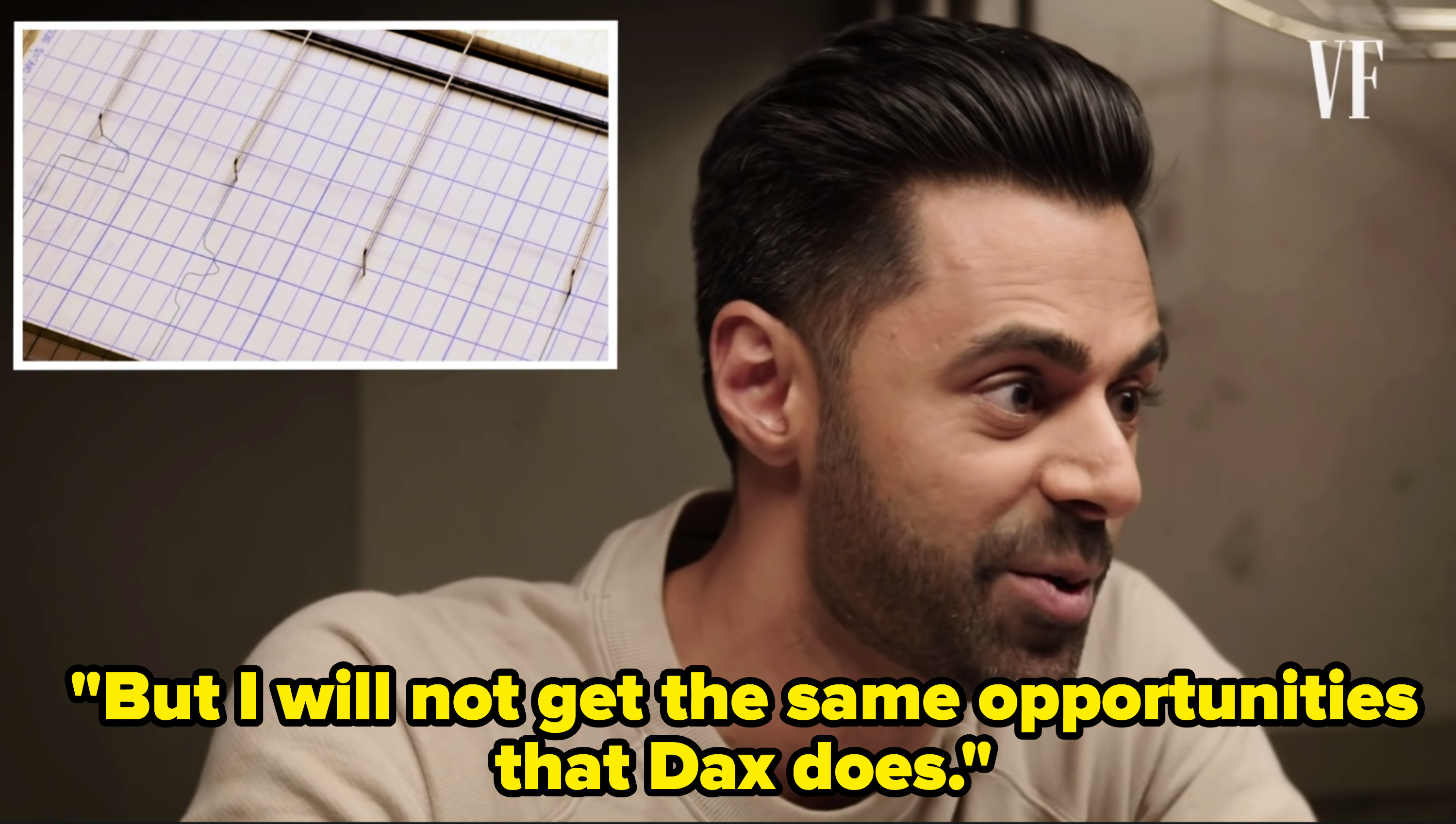 Hasan Minhaj says &quot;But I will not get the same opportunities that Dax does&quot;