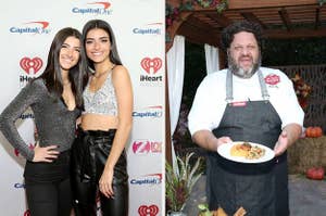 Dixie and Charli D'Amelio/Chef Aaron May