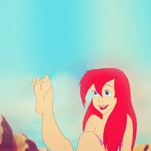 Ariel from &quot;The Little Mermaid&quot; wiggling her toes