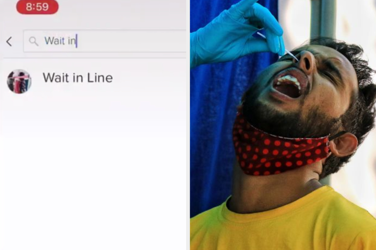 On the left is someone searching 