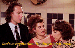 Toula tells her aunt, &quot;Ian&#x27;s a vegetarian, he doesn&#x27;t eat meat,&quot; in My Big Fat Greek Wedding