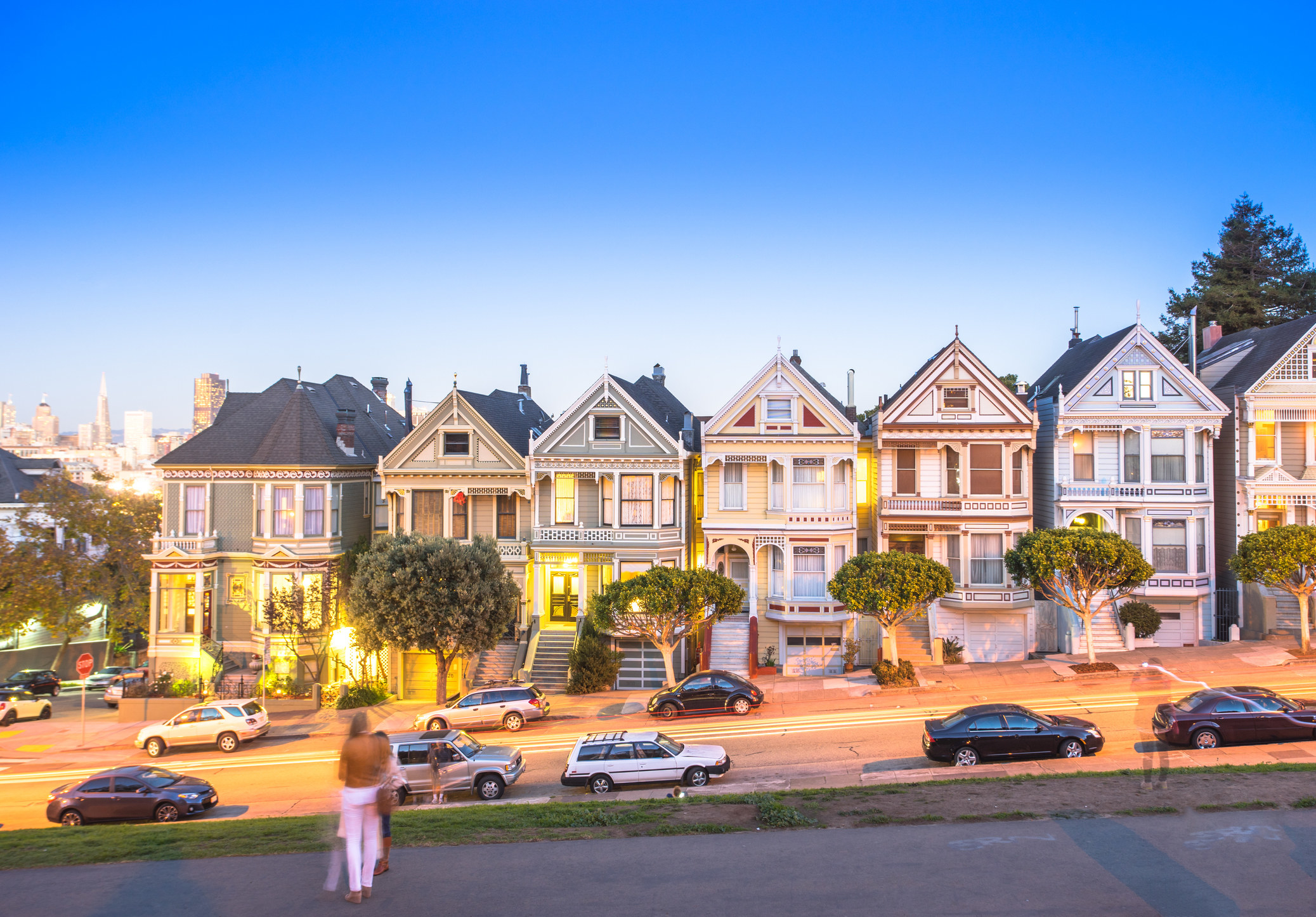 The Painted Ladies landmark homes in San Francisco