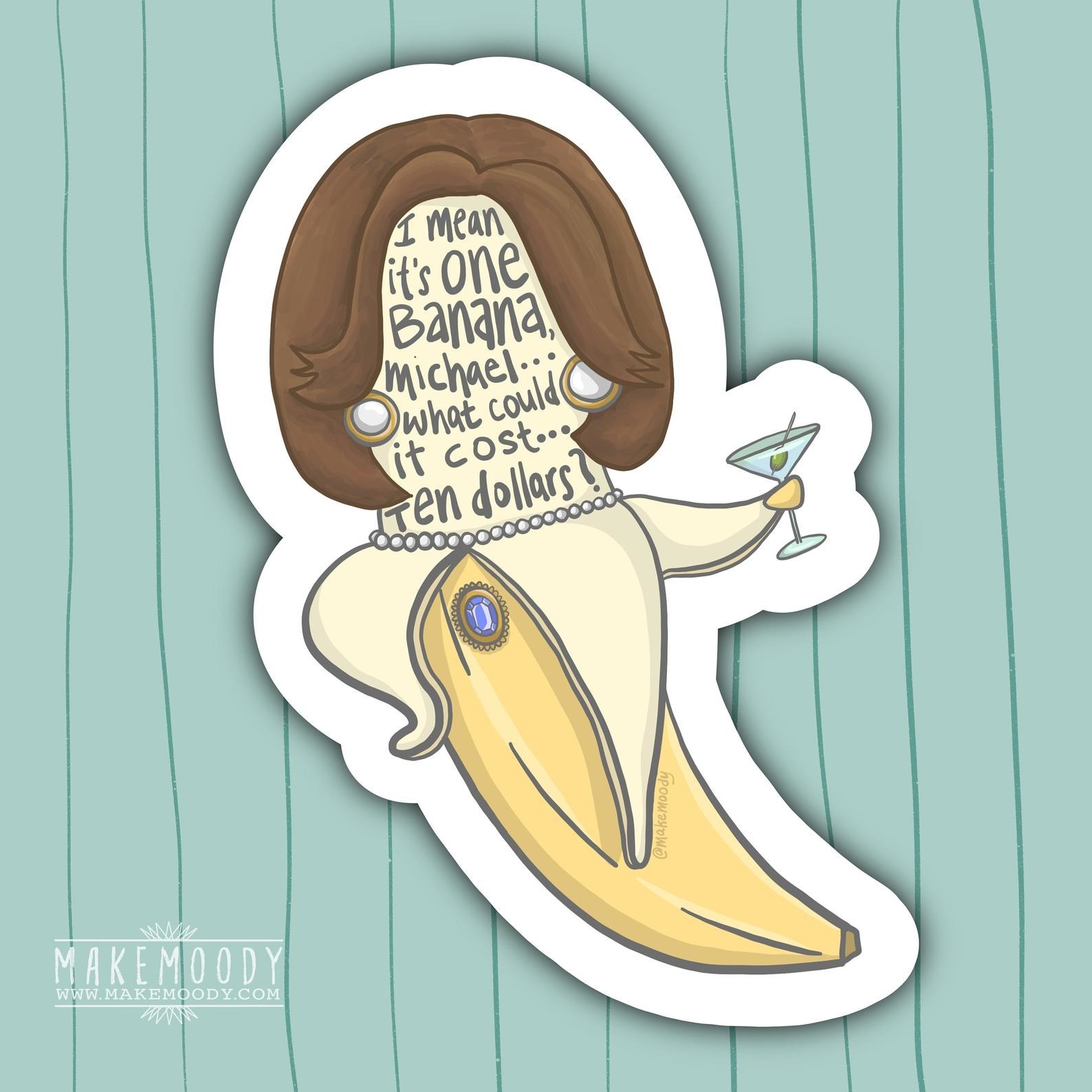 the banana sticker