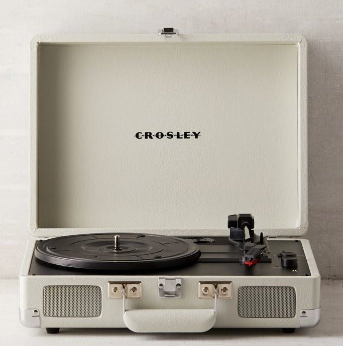Crosley dove grey cruiser record player