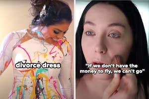 Fernanda's divorce dress and Daevan saying if they don't have the money to fly, they can't go