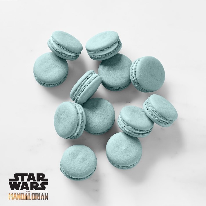 Blue macarons from Williams Sonoma