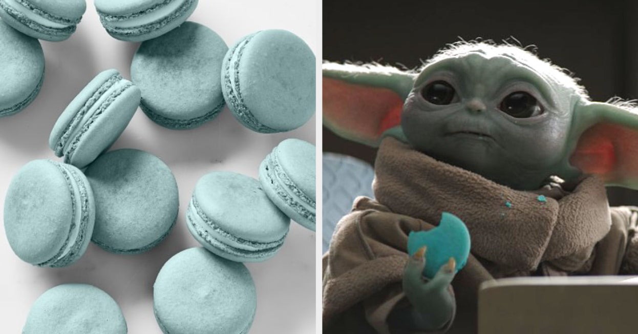 picture A Picture Of Baby Yoda In Real Life macaron cookies from the mandalorian