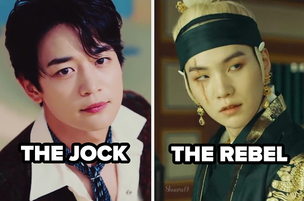 Images of Minho from Shinee and Suga from BTS