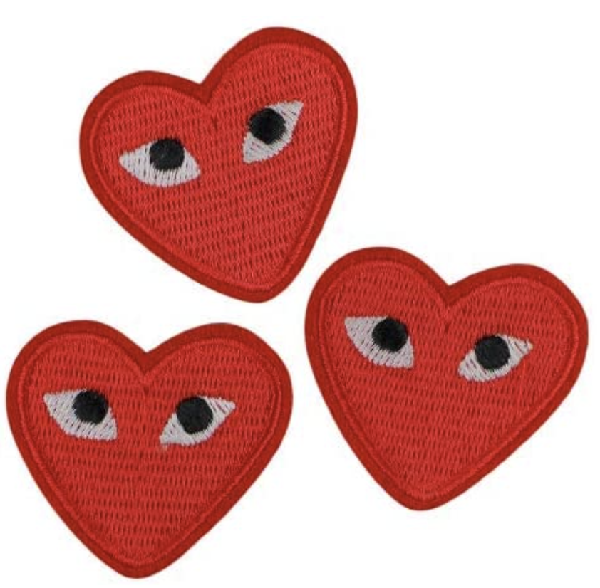 Set of 3 heart eye patches 