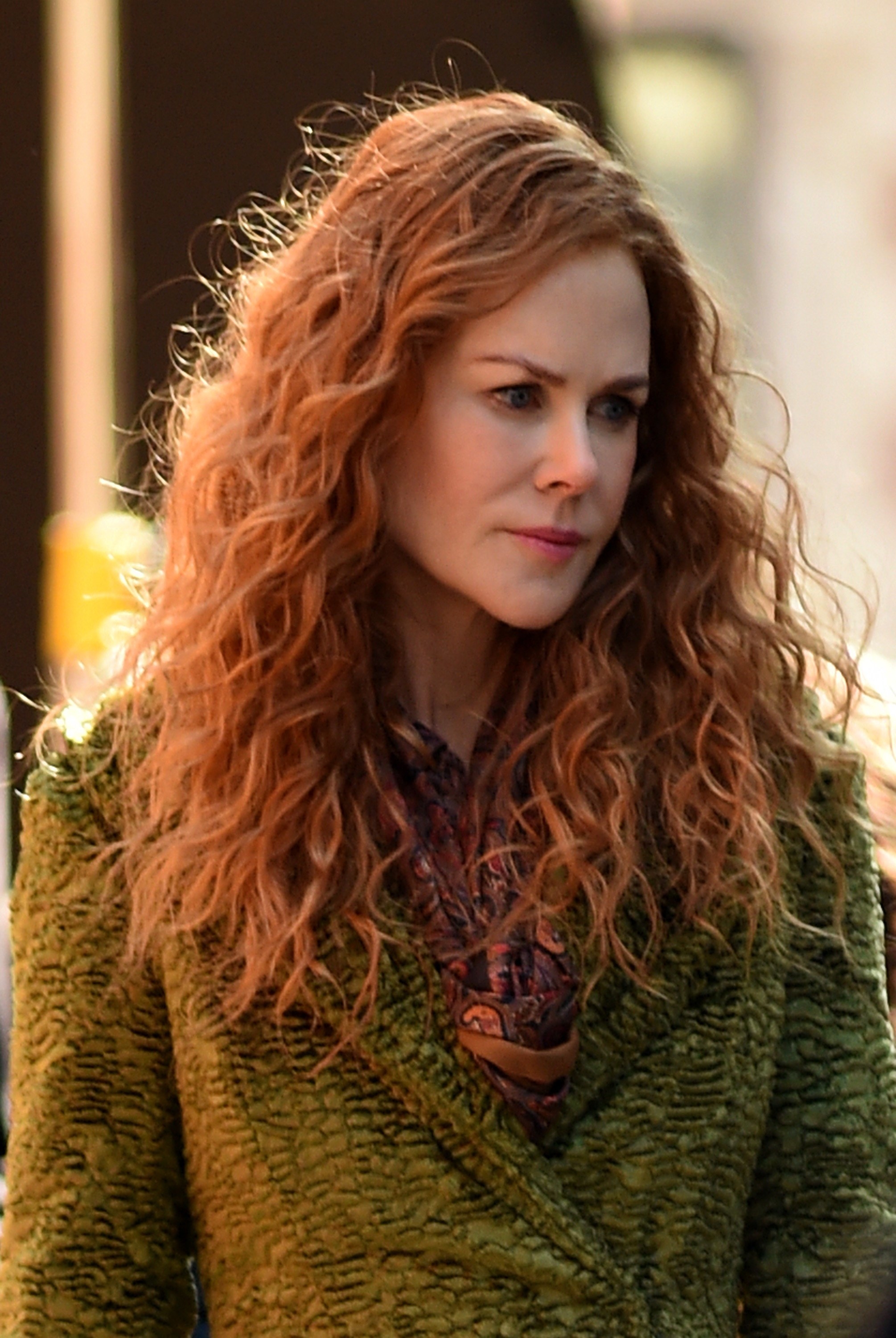 Nicole Kidman on-set