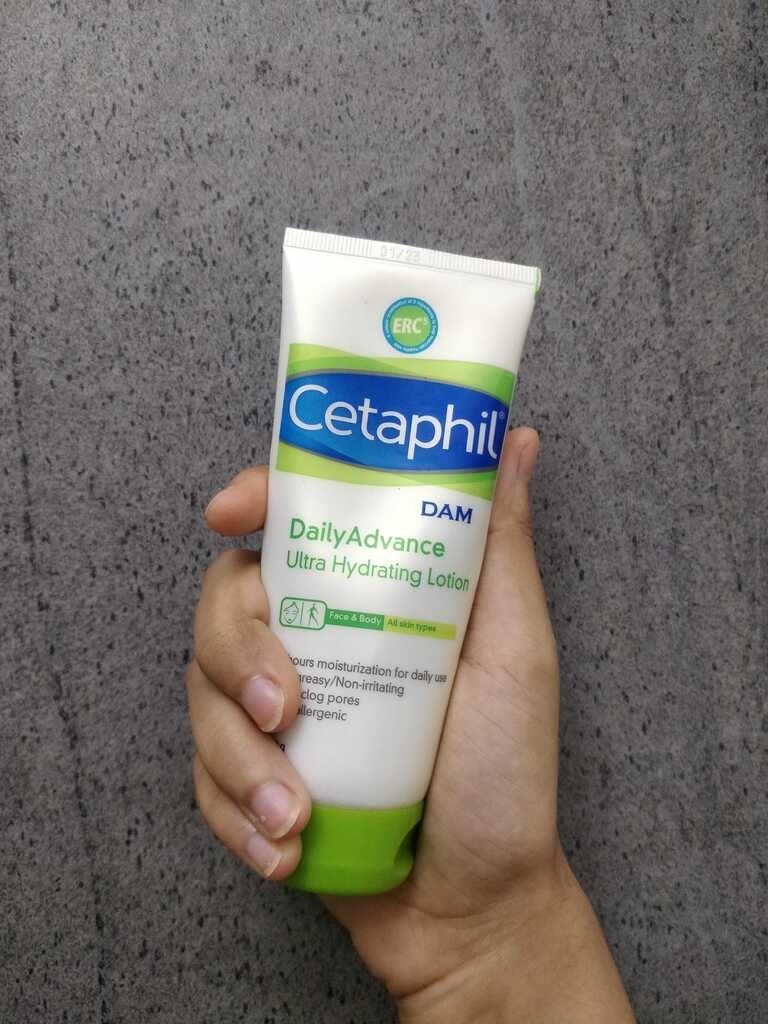 A tube of Ultra Hydrating Face and Body Lotion by Cetaphil