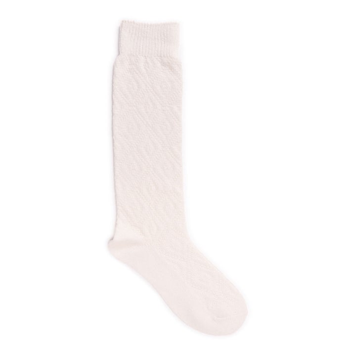 The fuzzy knee-high sock in light pink