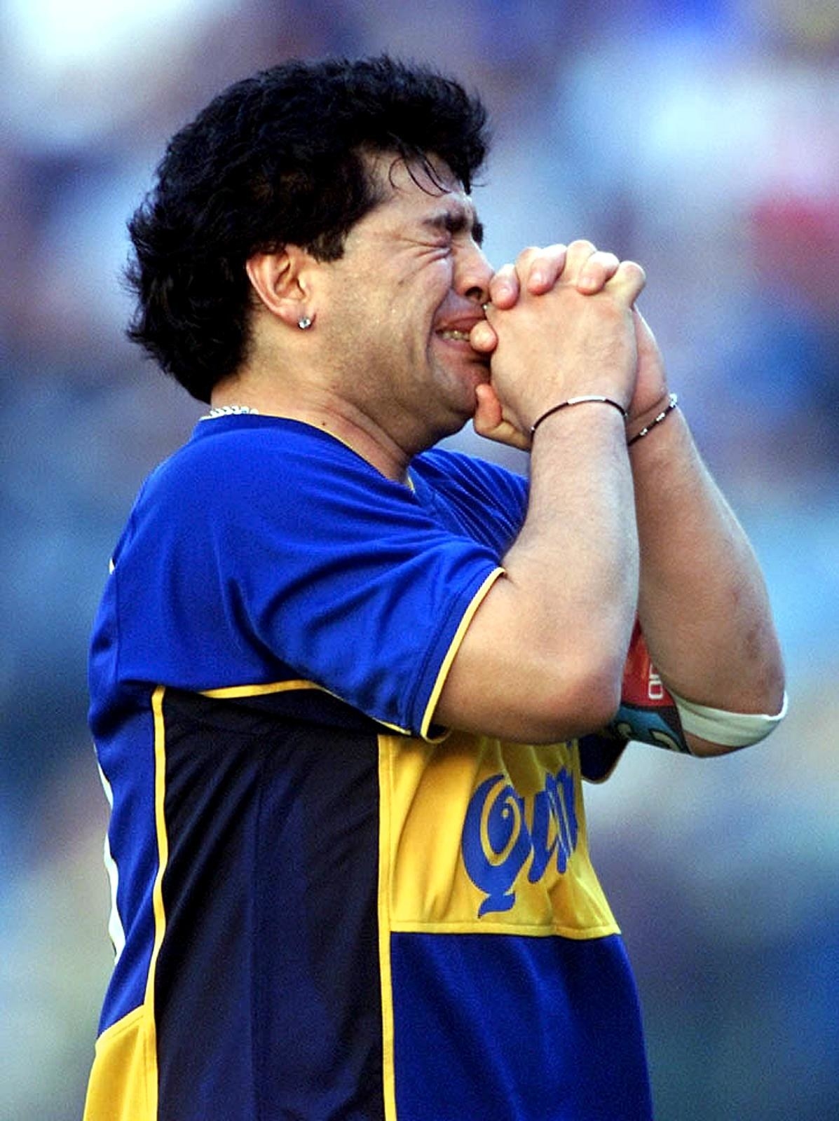 Diego Maradona of Boca Juniors during the Boca Juniors v Talleres News  Photo - Getty Images