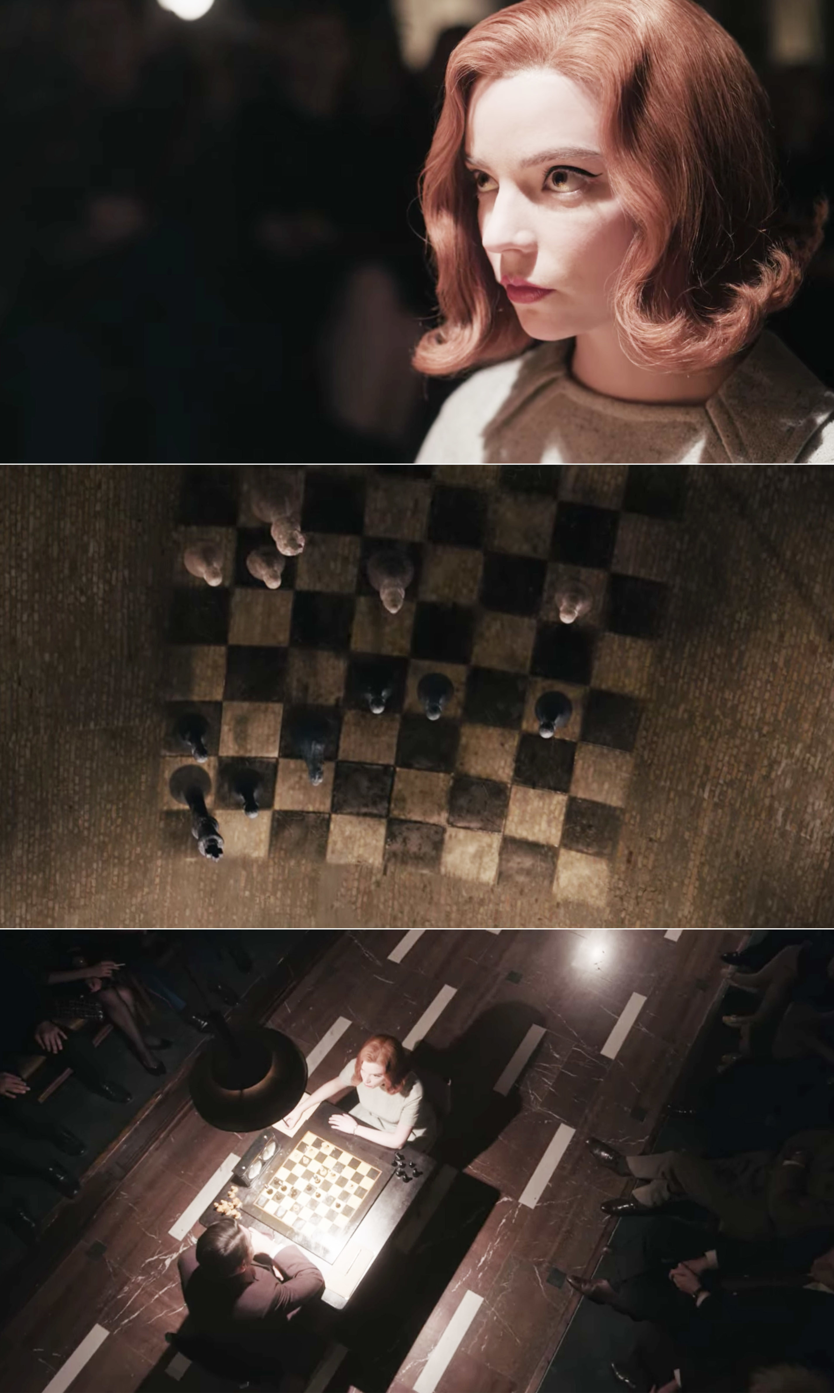 Beth playing Borgov in chess
