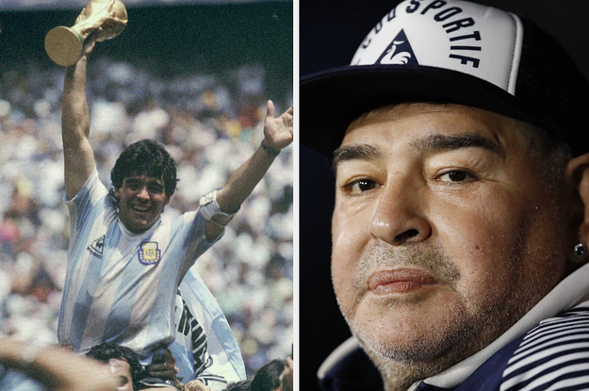 Diego Maradona of Boca Juniors during the Boca Juniors v Talleres News  Photo - Getty Images