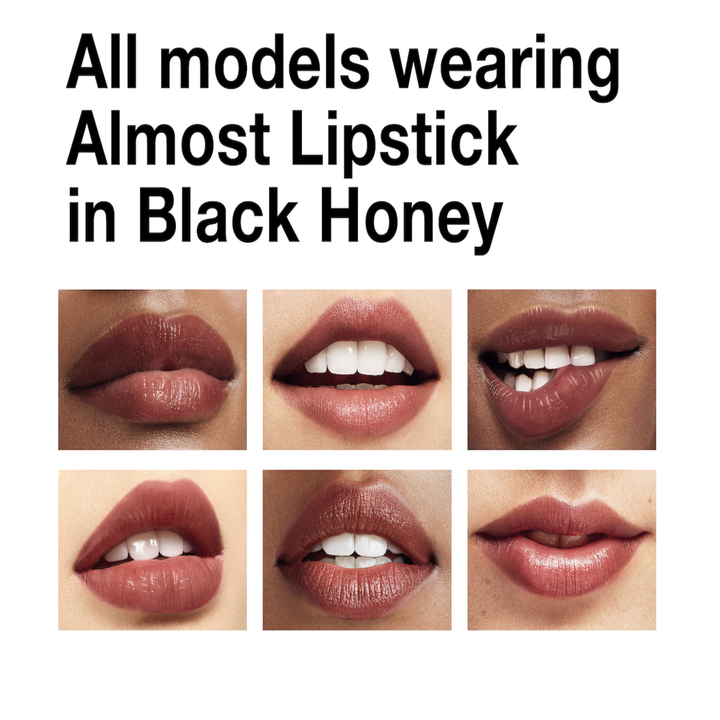 models of different skin tones wearing shade Black Honey