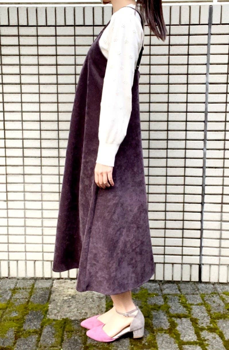 動きやすい あったかい 上品 Guで2490円の キャミワンピ が完璧すぎる