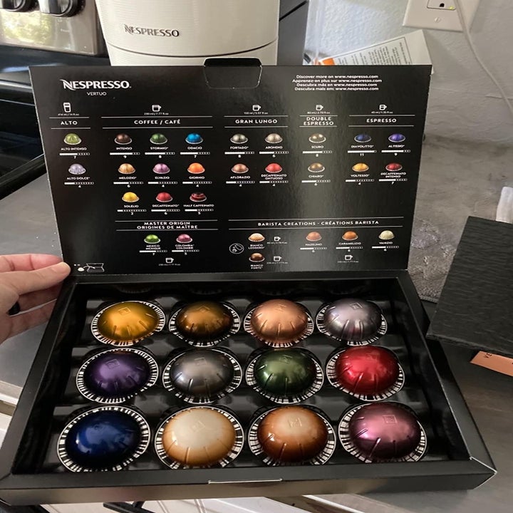 The Nespresso capsules that come with the bundle