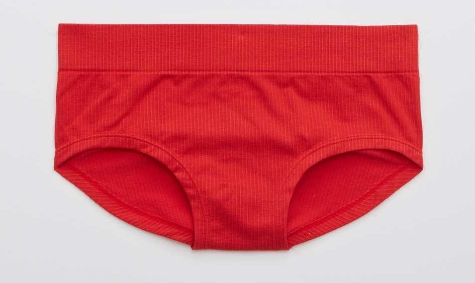 the red Ribbed Seamless Boybrief Underwear