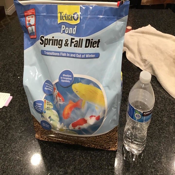 The resealable bag the food comes in