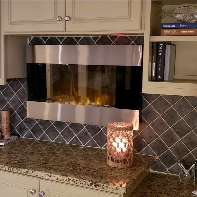 The wall mounted electric fireplace