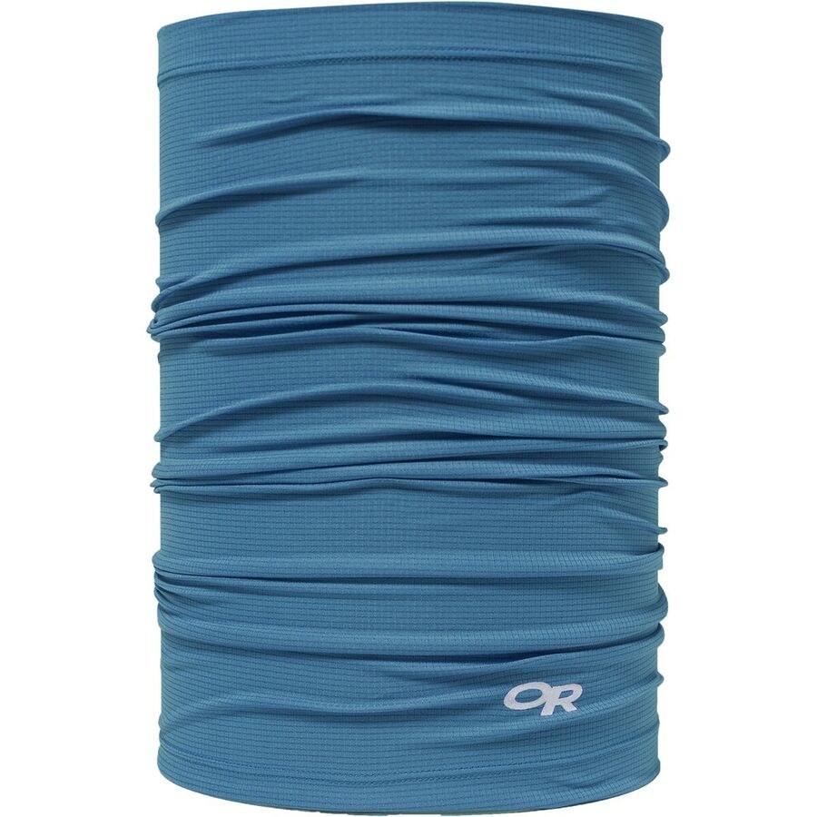 long blue neck gaiter