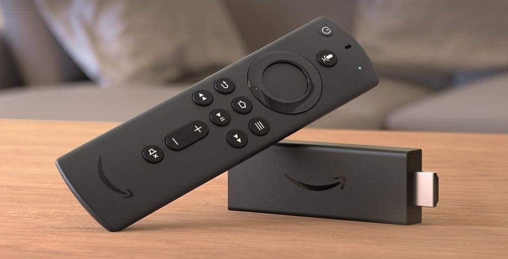 Amazon Fire TV stick on table