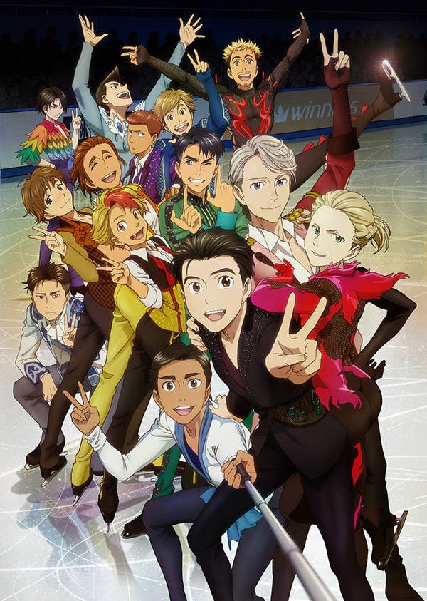 A &quot;Yuri On Ice&quot; poster showing all the characters