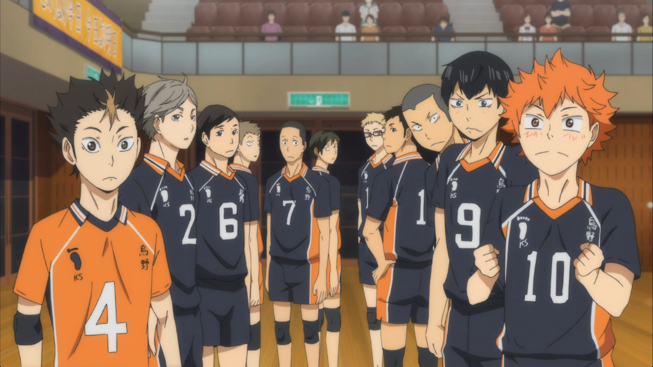 Characters from Haikyuu!! who are on the Karasuno High School Volleyball team