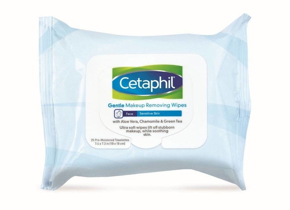 The blue and white Cetaphil packaging