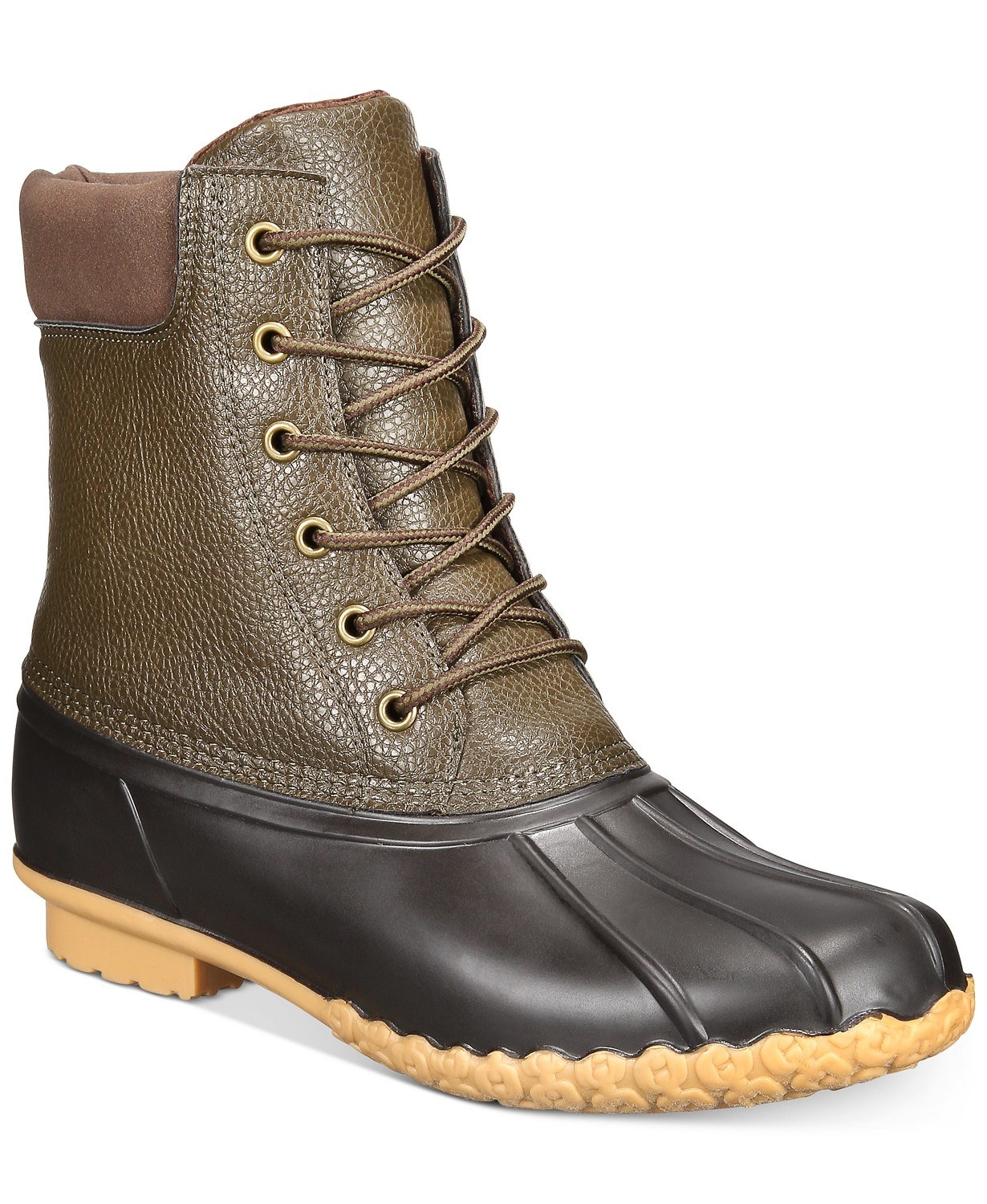 adam duck boots by weatherproof vintage in olive 