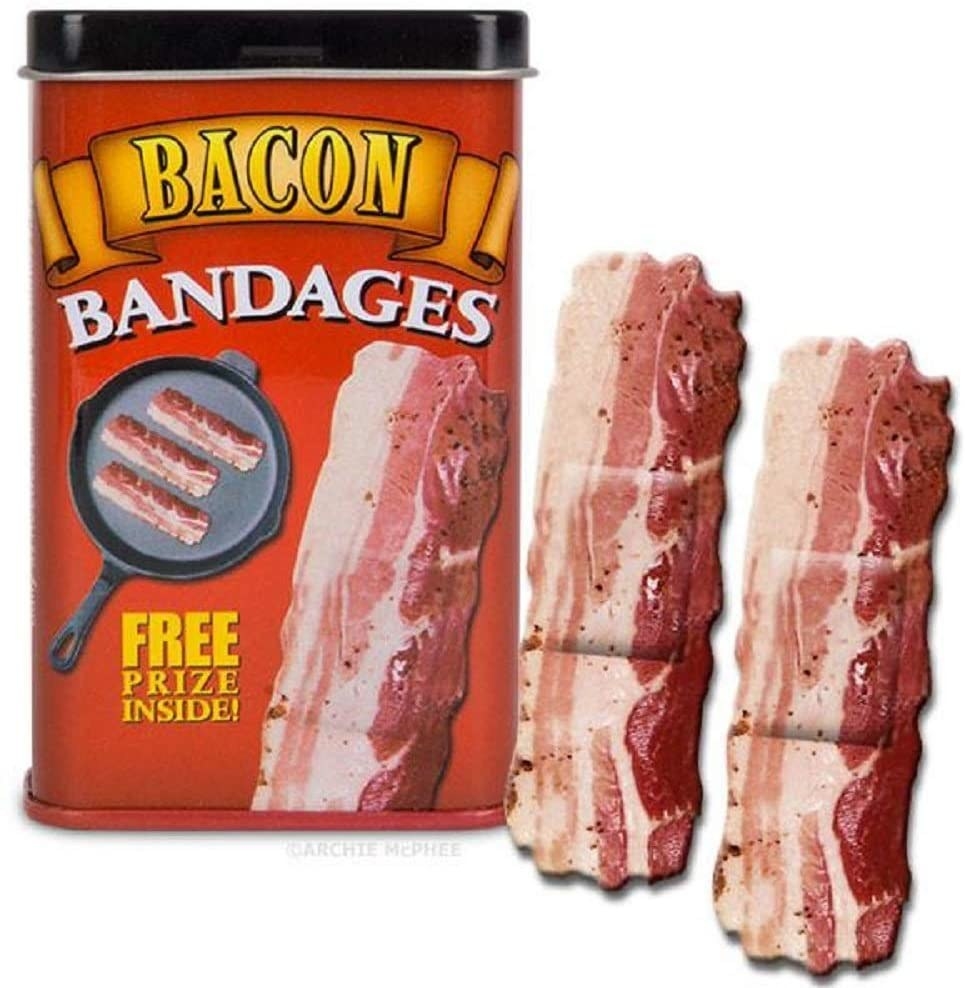 bandages that look like strips of bacon