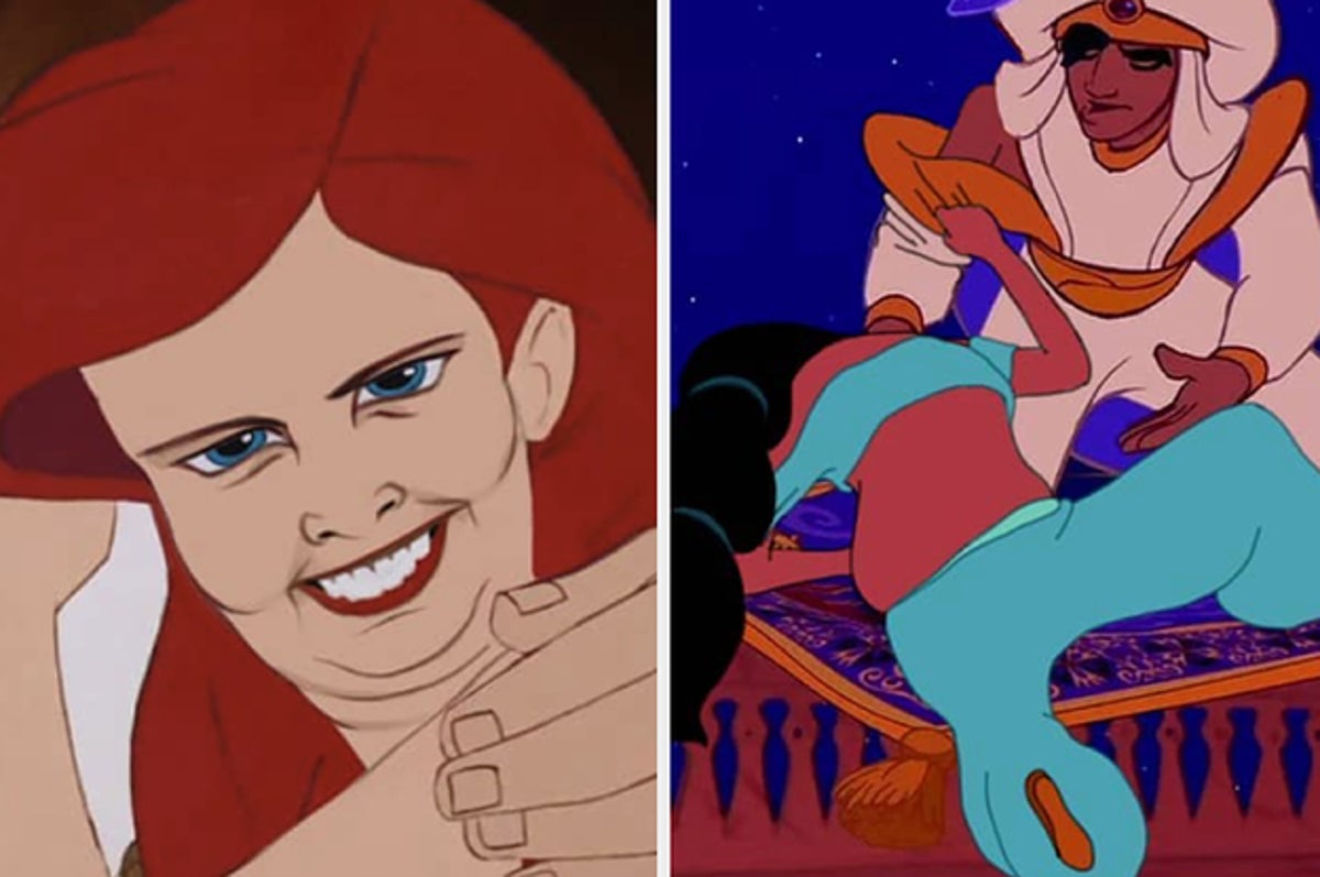 ディズニープリンセスの二重あご姿 リアルな表情のファンアートに共感の嵐