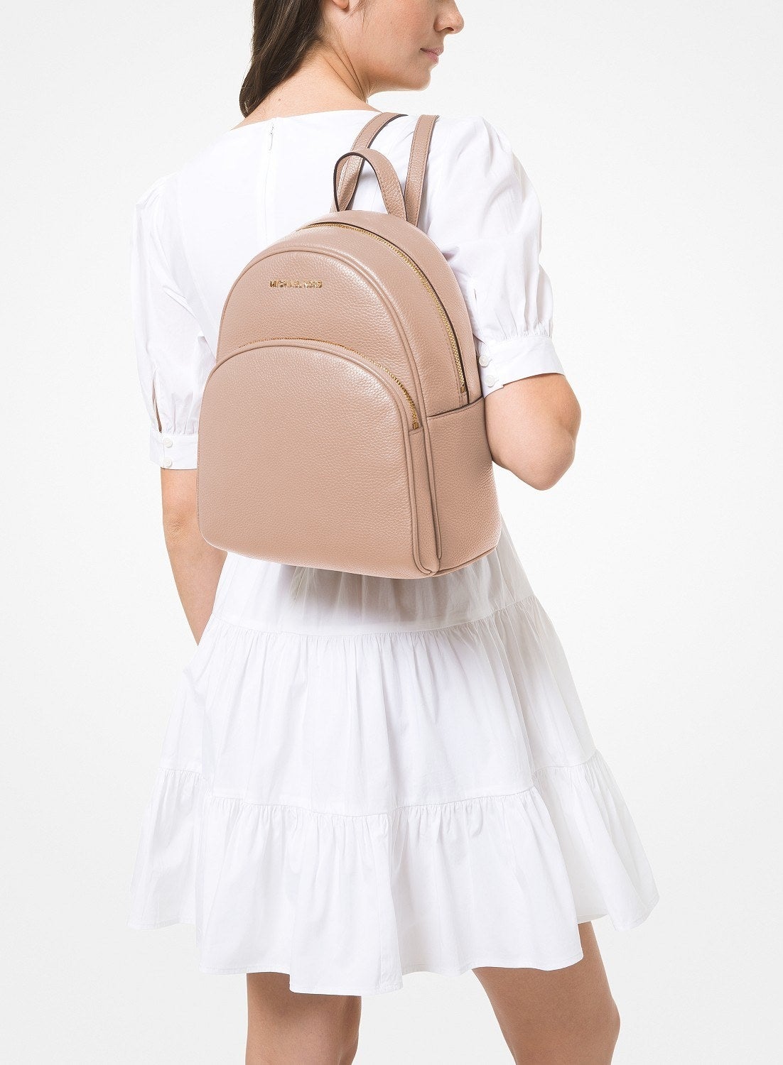 model wearing the backpack
