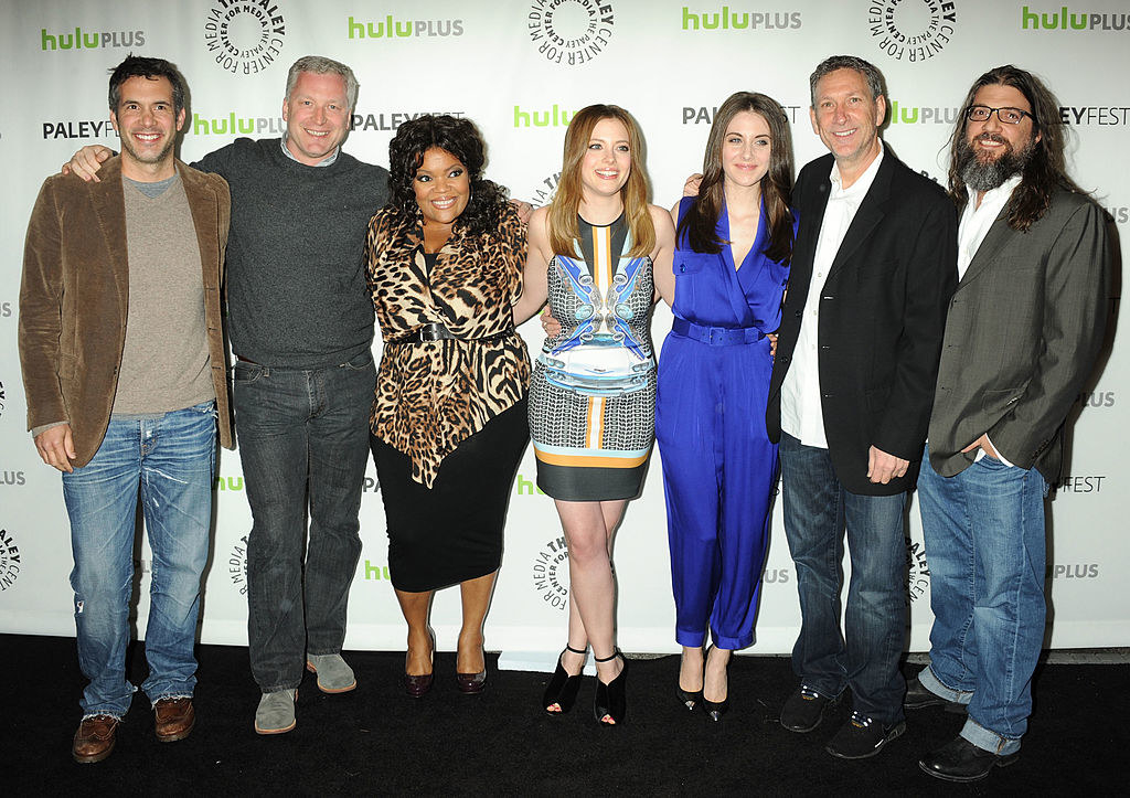 Tristram Shapeero and the cast of Community

