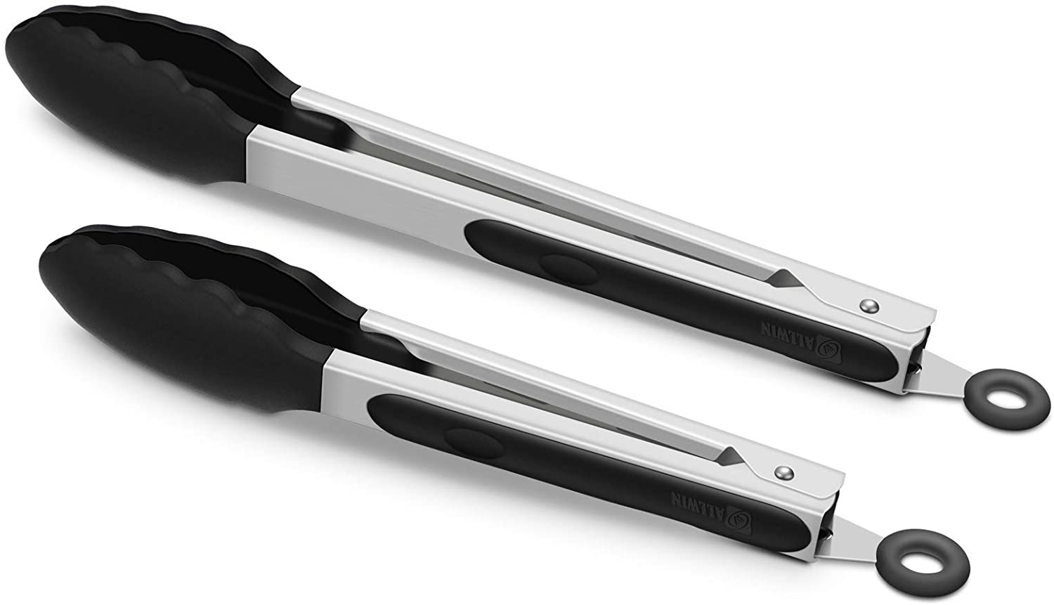Two kitchen tongs in different sizes