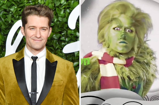 I Can't Stop Thinking About The Haunting Pictures Of Matthew Morrison As The Grinch