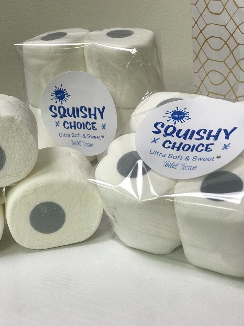 marshmallows that look like rolls of toilet paper