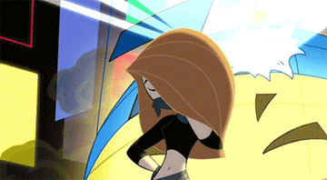 Kim Possible flipping her hair