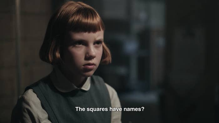 Beth asking &quot;The squares have names?&quot;
